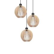 Envostar - Clay Cluster Pendelleuchte Black/Wood