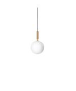 Nuura - Miira 1 Pendelleuchte Large Brass/Opal White