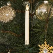 Christmas tree candles 10 LED additional sets (Weiß)