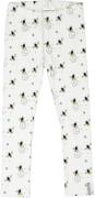 Geggamoja Bees Leggings, White, 74-80