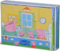 Peppa Wutz Würfelpuzzle 12 Teile, 16x12 cm