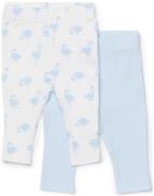 Tiny Treasure Lexi Leggings 2er-Pack, Blue/Flamingo 62