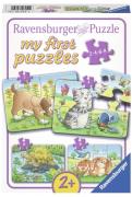 Ravensburger Puzzle Niedliche Tiere 2, 4, 6 &  8 Teile