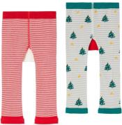 Tom Joule Festive Lively Leggings 2er-Pack, Red, 0-6 Monate