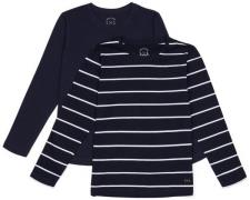 Luca &  Lola Abel Langarmshirt 2er-Pack, Navy/Stripes 134–140