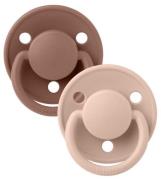 BIBS Schnuller De Lux 2er-Pack Silicone, Woodchuck/Blush