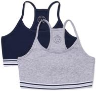 Luca &  Lola Sophia Top 2er-Pack, Grey/Navy 134–140