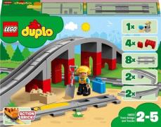 LEGO DUPLO Town 10872 Eisenbahnbrücke und Schienen