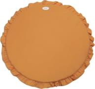 Petite Chérie Spielteppich rund mit Rüschen, 80 cm, Butterscotch