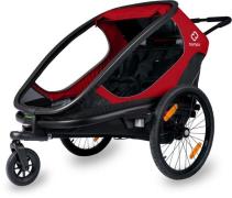 Hamax Outback Fahrradanhänger, Red/Black