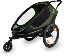 Hamax Outback ONE Fahrradanhänger, Green/Black