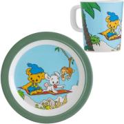 BAMSE Flacher Teller Und Großer Becher Dschungel, Multi