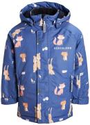 Nordbjørn Ask Winterjacke, Forrest Animals Blue Indigo, 128