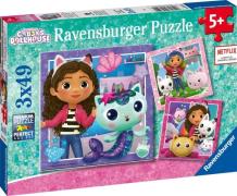 Ravensburger Puzzles Gabby's Dollhouse 3 x 49 Teile