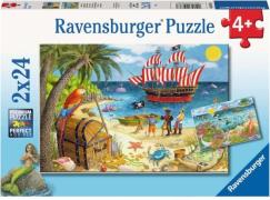 Ravensburger Puzzles Pirates and Mermaids 2x24 Teile