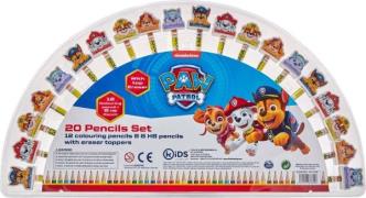 Paw Patrol Stifte mit Radierer 20er-Pack