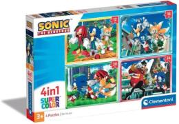 Clementoni Puzzles Sonic 4-in-1