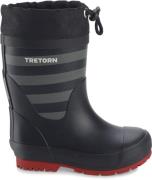 Tretorn Gränna Vinter Gefütterte Gummistiefel, Black/Grey, 33, Kinderg...