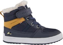 Viking Lucas Mid WP Warm Winterstiefel, Navy/Honey, 20