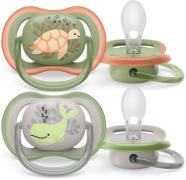 Philips Avent Ultra Air Deco Schnuller 2er-Pack 6-18m, Grün/Grau