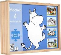 Mumin 4 Holzpuzzles 4x12 Teile