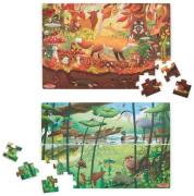 Melissa &  Doug Let's Explore Seek &  Find Bodenpuzzle 48 Teile