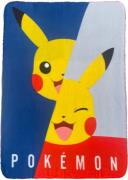 Pokémon Pikachu Fleecedecke, Blau