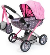 Bayer Design Puppenwagen Cosy, Grau/Rosa