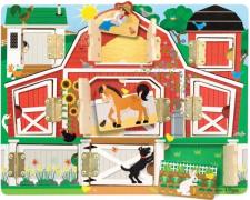 Melissa &  Doug Brett mit Verschlüssen Bauernhof