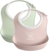 BabyBjörn Lätzchen Klein 2er Pack, Green/Pink