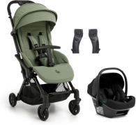 Beemoo Easy Fly Lux 4 Buggy inkl. Route i-Size Babyschale, Sea Green/B...