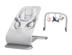 Ergobaby Evolve 3-in-1 Babywippe inkl. Spielbogen, Light Grey