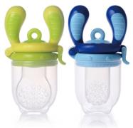 Kidsme Food Feeder 2er-Pack, Blau/Limette