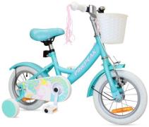 Pinepeak Unicorn Kinderfahrrad 12 Zoll, Blau