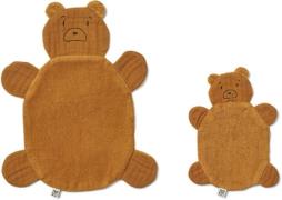 LIEWOOD Janai Schmusetuch 2er-Pack, Mr Bear/Golden Caramel