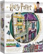 Wrebbit Harry Potter 3D Puzzle Madam Malkin's &  Florean Fortescue