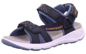 Superfit Criss Cross Kinder Sandalen, Blau/Orange, 32