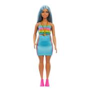 Barbie Fashionista Puppe mit Blauen Haaren &  Regenbogen Set