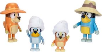 Bluey Figurenset Familienurlaub 4er-Pack