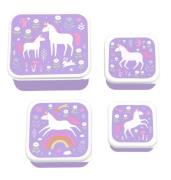 A Little Lovely Company Lunchbox-Set, Unicorn dreams