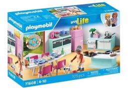 Playmobil 71608 My Life Bausatz Küche mit Essplatz