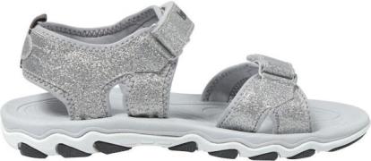 Hummel Glitzer Jr Kinder Sandalen, Silbern, 35