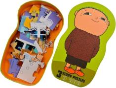 Barbo Toys Willi Wiberg Deco Puzzles 3-in-1