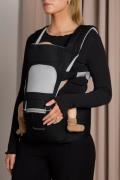 Beemoo CARE Carry Comfort Air 4-in-1 Babytrage &  Hüftsitz, Black