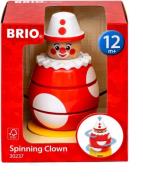 BRIO 30237 Drück- &  Dreh-Clown, Babyspielzeug