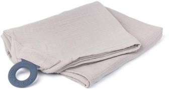 Doomoo Schmusetuch mit Beißring Steppung, Beige