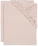 Jollein Spannbettlaken 2er-Pack Baumwollstretch 60x120 cm, Wild Rose