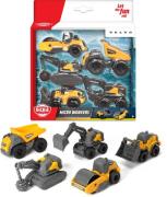 Dickie Toys Volvo Set Baustellenfahrzeug 5er-Pack