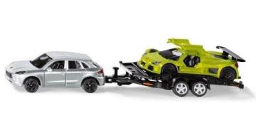 Siku Auto Mit Sportwagenanhänger 1:55