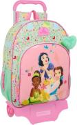 Disney Prinzessinnen Trolley Reisekoffer 21L Bloom, Türkis/Rosa